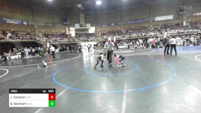 61 lbs Semifinal - Jett Cavazos, Hammer House Mafia vs Blake Barnhart, Black Fox Wrestling Academy