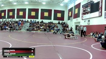144 lbs 3rd Place Match - Aydan Smith, Brookside vs Diezel Edgar, Lakewood HS