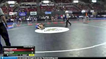 Champ. Round 2 - Reina Koehler, Flathead Girls vs Kiera Davis, Corvallis Girls