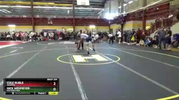 157 lbs Champ. Round 2 - Nick Wehmeyer, Malvern Prep vs Cole Ruble, Seckman