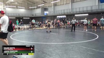 70 lbs Cons. Semi - Jaxon Mancuso, Predator Wrestling vs Kaleb Watts, Bison Takedown