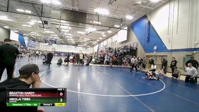 76 lbs Quarterfinal - Braxton Hardy, Riverton Wolf Pack Wrestling vs Nikolai Tibbs, Ravage