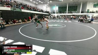 120 lbs Quarterfinal - Henry Quiver, Lander Valley vs Gabriel Whiting, Powell