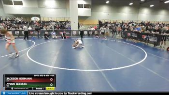 63 lbs Cons. Round 4 - Ayden Sebesta, WI vs Jackson Hermann, KS