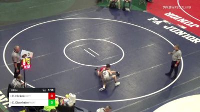 89 lbs Round Of 16 - Channing Hickok, Gettysburg vs Eli Oberheim, Montgomery