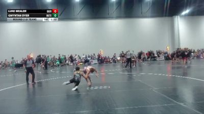 129 lbs Round 2 (8 Team) - Luke Mealer, GA United Red vs Qwyntan Dyer, Mat Clash