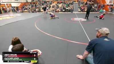 63 lbs Quarterfinal - Jhett Taylor, Cody Wrestling Club vs Fletcher Lewis, Thermopolis Wrestling Club