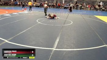 85 lbs Cons. Round 1 - Sawyer Webb, Chaska/Chanhassen vs Harmon Price, Fergus Falls