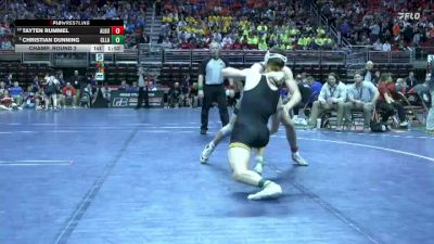 2A-175 lbs Champ. Round 2 - Christian Dunning, Clear Lake vs Tayten Rummel, Algona