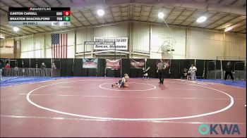 43-46 lbs Rr Rnd 2 - Canton Cargill, Duncan Demon Wrestling vs Braxton Shackelford, Prime Wrestling