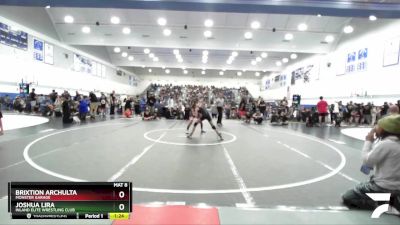 97 lbs Quarterfinal - Joshua Lira, Inland Elite Wrestling Club vs Brixtion Archulta, Monster Garage