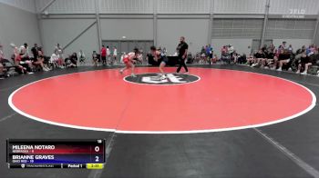 105 lbs Placement Matches (8 Team) - Mileena Notaro, Nebraska vs Brianne Graves, Ohio Red