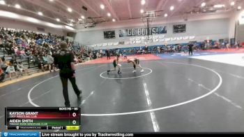 85 lbs Champ. Round 1 - Kayson Grant, Cody Wrestling Club vs Aiden Smith, Tongue River Wrestling Club