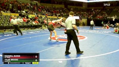 190 Class 2 lbs Cons. Round 1 - Maxwell Burns, St. James vs Tyler Brooks, Marshall