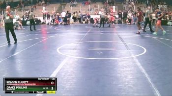 125 lbs Champ. Round 2 - Keagen Elliott, Michigan Grappler Training Cen vs Drake Pollins, Brighton