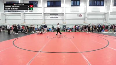 S-150 lbs Quarterfinal - Logan D`Agostino, NY vs Kellen Rabakon, MI