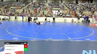 100 lbs Quarterfinal - Maksim Mindrescu, East Jackson Takedown Club vs Jaxon Hynson, Tomahawk Wrestling Club