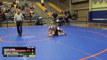 133 lbs Cons. Semi - Braden Carson, Eastern Oregon University (Ore.) vs Colby Evens, Embry-Riddle Aeronautical University (Ariz.)