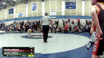 54 lbs Round 3 (4 Team) - Vincent Obregon, Bulldog Premier Wrestling Club vs Samuel Castillo, Chesterton Wrestling Club