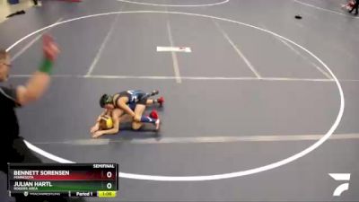 63 lbs Semifinal - Bennett Sorensen, Minnesota vs Julian Hartl, Rogers Area