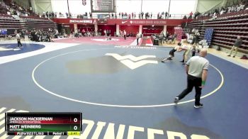 184 lbs Semifinal - Matt Weinberg, Kutztown vs Jackson Mackiernan, American International