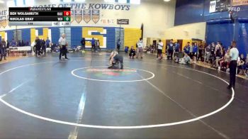 144 lbs Semifinals (8 Team) - Ben Wolgamuth, Hagerty vs Nikolas Gray, Wellington Community Hs