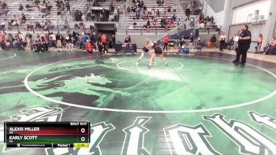 50 lbs Cons. Round 3 - Alexis Miller, OK vs Karly Scott, CA