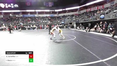 72 lbs Consi Of 8 #1 - Aiden Scheffer, East Kansas Eagles vs Isaiah Baca, NM Bad Boyz