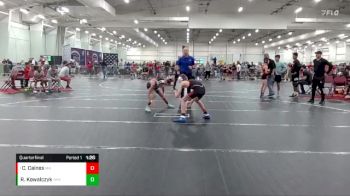 95 lbs Quarterfinal - Cj Caines, Mat Assassins vs Ryan Kowalczyk, Immortals