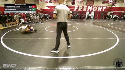 106 lbs Champ. Round 1 - Ricardo Garcia, Matilda Torres High School vs Triton Paris, Clovis