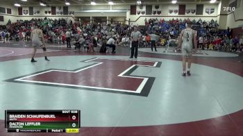 132 lbs Cons. Round 2 - Braiden Schaufenbuel, NH/TV vs Dalton Leffler, Fennimore