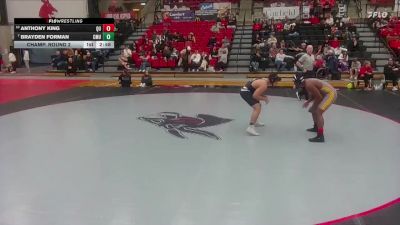 174 lbs Champ. Round 2 - Brayden Forman, Central Methodist vs Anthony King, Quincy