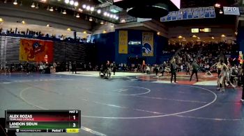 120 lbs Quarterfinal - Alex Rozas, Teurlings Catholic vs Landon Sidun, Norwin