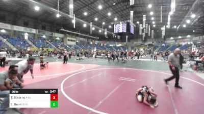 50 lbs Quarterfinal - Teagan Stearns, Ridge WC vs Emersen Seim, Douglas WC