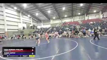 165 lbs Semis (4 Team) - Ohia Borden-Phillips, Hawaii 1 vs Rhees Hatch, Utah 1