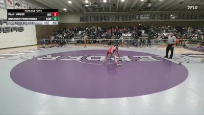 77-81 lbs Round 2 - Paul Kruse, Lusk vs Brayden Fernandez, Glenrock Intermediate Middle School