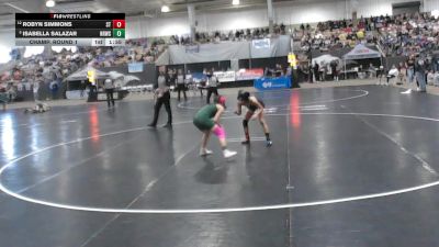 Girls 107 lbs Champ. Round 1 - Isabella Salazar, Northwest High School vs Robyn Simmons, Stewarts Creek High School Girls