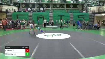 100 lbs Rr Rnd 1 - Vita Rose Savage, Taylor vs Melanie Kenney, Chaminade Julienne