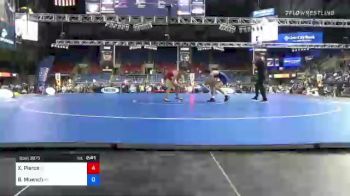132 lbs Consi Of 64 #1 - Xavier Pierce, Ohio vs Brecken Muench, Wisconsin