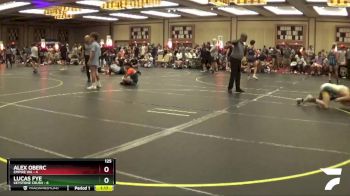 125 lbs Semis & 1st Wrestleback (8 Team) - Alex Oberc, Empire WA vs LUCAS FYE, Keystone Crush