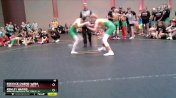 92 lbs Finals (8 Team) - Kenley Harris, Nebraska Queens Of The Corn 1 vs Essynce Owens-Webb, Nebraska Queens Of The Corn 2