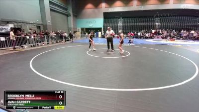 111-118 lbs Round 3 - Avah Garrett, Gold Rush Reno vs Brooklyn Imelli, Spanish Springs Wrestling Club