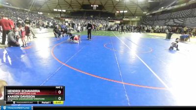 56 lbs Cons. Round 2 - Hendrix Echavarria, Moses Lake Wrestling Club vs Karsen Davisson, Okanogan Underground Wrestling Club