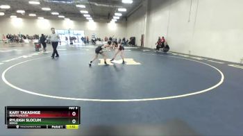 100 lbs Quarterfinal - Ryleigh Slocum, Borah vs Kary Takashige, New Plymouth