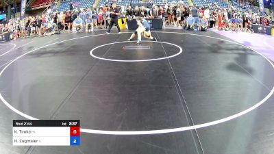 135 lbs Cons 32 #1 - Kaleia Timko, PA vs Holly Zugmaier, IL