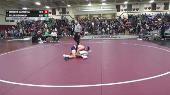 106 lbs Cons. Round 3 - Tyler Gerhold, Alburnett vs Marcus Cardona, West Liberty