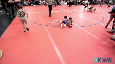 49 lbs Consi Of 8 #1 - Hudson Clark, Piedmont vs Blaine Horton, Newkirk Takedown