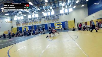 150 lbs Round 7 (8 Team) - Simon Goodwin, The Outsiders vs Skyler Hackl, Black Hive