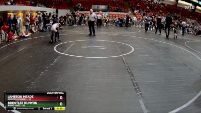 48 lbs Quarterfinal - Jameson Meade, Kenston Bombers vs Brentlee Runyon, Rising Kingz