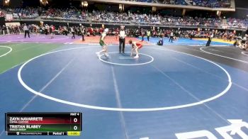 5A 120 lbs Cons. Round 2 - Zayn Navarrete, Comal Canyon vs Tristan Blabey, Frisco Reedy